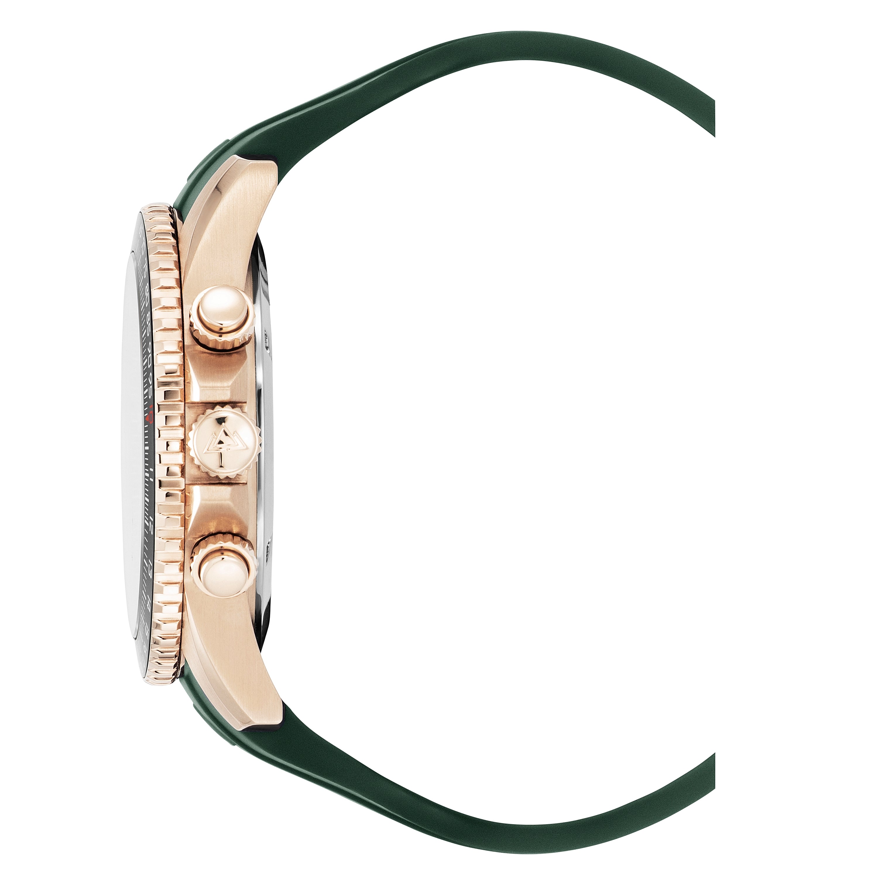 Velocite V2 - Green Dial with Rose Gold Case and Green Rubber