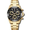 Grand Mont Ceramic - Black Dial with Gold Stainless Steel Strap