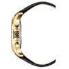 Volcan - Black Dial with Gold Case and Black Leather Strap