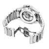 Raidillon Skeleton - Black & Silver Dial with Silver Stainless Steel Strap
