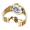 Raidillon Skeleton - Black Dial with Gold Stainless Steel Strap