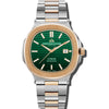 L'envie - Green Dial with Rose Gold & Silver Stainless Steel Strap