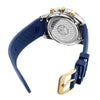 Marine Chrono II - Blue Dial with Silver Stainless Steel Bracelet, Gold Detailing and Blue FKM Rubber Strap