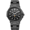 L'envie Moonphase - Black Dial with Black Stainless Steel Strap
