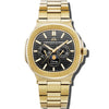 L'envie Moonphase - Black Dial with Gold Stainless Steel Strap