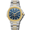 L'envie Moonphase - Blue Dial with Gold & Silver Stainless Steel Strap