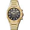 Raidillon Chrono - Black Dial with Gold Stainless Steel Strap
