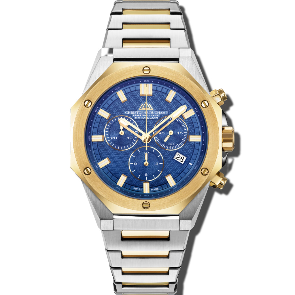 Raidillon Chrono - Blue Dial & 316L Stainless Steel Strap