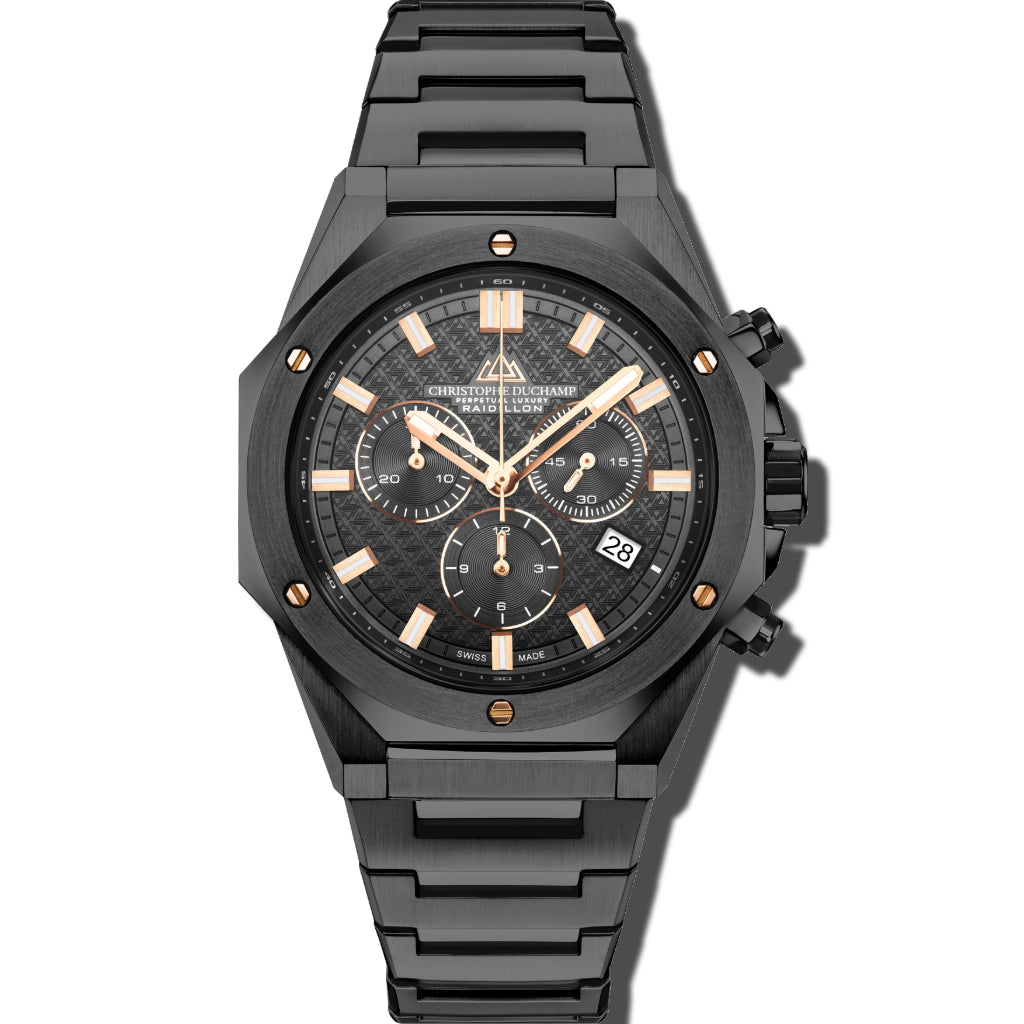 Raidillon Chrono Dial & Stainless Steel Strap