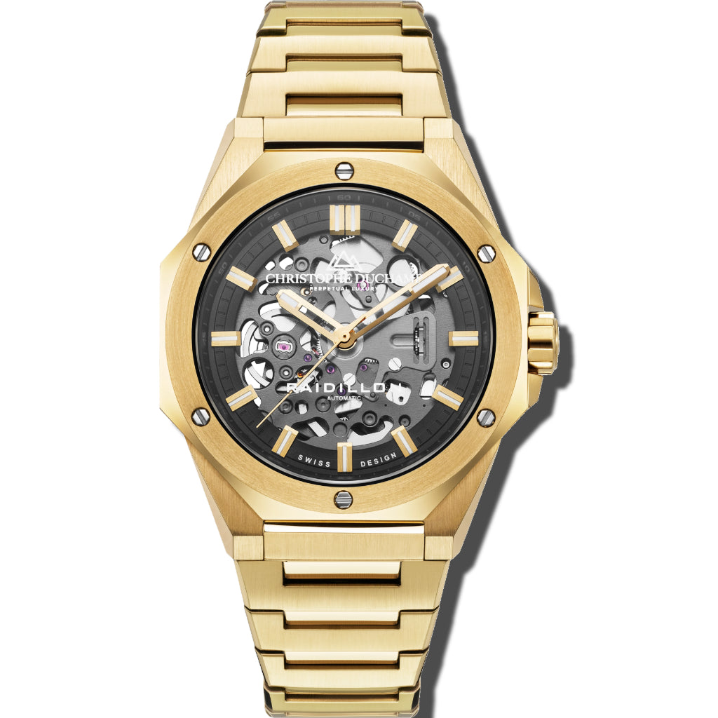 Raidillon Skeleton Dial & Stainless Steel Strap