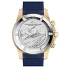 Velocite V2 - Blue Dial with Gold Case and Blue Rubber Strap