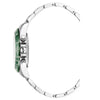 Grand Mont Ceramic - White Dial with Green Bezel and Silver Stainless Steel Strap