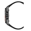 Marine Chrono Rubber - Black Dial with Black Case, Black &Red Bezel and Black Rubber Strap