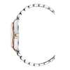 Lugano - Silver Dial with Rose Gold & Silver Stainless Steel Strap