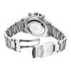 Grand Mont Ceramic - White Dial with Black Bezel and Silver Stainless Steel Strap