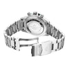 Grand Mont Ceramic - White Dial with Green Bezel and Silver Stainless Steel Strap