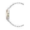 Attitude Double Diamond - Champagne Dial with Silver & Gold Case and Silver Stainless Steel Strap