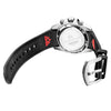 Marine Chrono Rubber - Black Dial with Black Case, Black Bezel and Black Rubber Strap