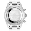 Grand Mont Ceramic - White Dial with Green Bezel and Silver Stainless Steel Strap
