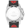 Marine Chrono Rubber - Black Dial with Silver Case, Black & Green Bezel and Black Rubber Strap