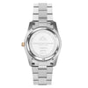 Lugano - Silver Dial with Rose Gold & Silver Stainless Steel Strap