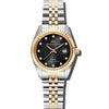 Élysées - Black Dial with Gold & Silver Stainless Steel Strap