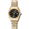 Élysées - Black Dial with Gold Stainless Steel Strap