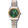 Élysées - Green Dial with Rose Gold & Silver Stainless Steel Strap