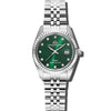 Élysées - Green Dial with Silver Stainless Steel Strap