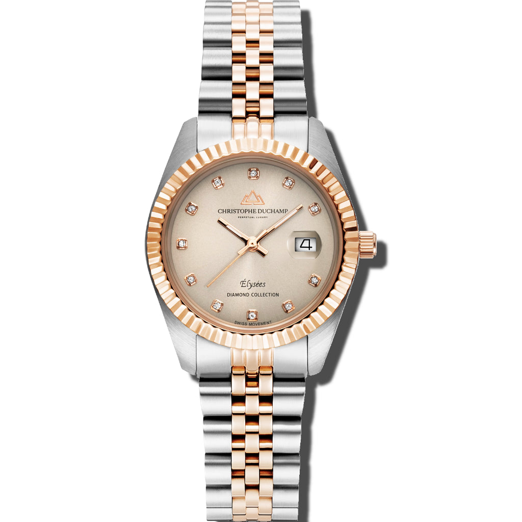 Elysee - Beige Dial & 316L Stainless Steel Strap