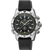 Velocite V1 - Black Dial with Silver Bezel and Silver Rubber Strap