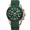 Velocite V2 - Green Dial with Rose Gold Case and Green Rubber Strap