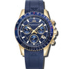 Velocite V2 - Blue Dial with Gold Case and Blue Rubber Strap