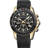 Velocite V2 - Black Dial with Gold Case and Black Rubber Strap