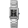 Fontaine - Black Dial with Silver Stainless Steel Strap