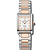 Fontaine - White Dial with Rose Gold & Silver Stainless Steel Strap