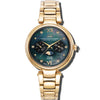 Etoile - Black Dial with Gold Stainless Steel Strap