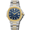 L'envie - Blue Dial with Silver & Gold Stainless Steel Strap