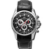 Volcan - Black Dial with Silver Case and Black Leather Strap