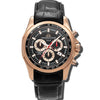 Volcan - Black Dial with Rose Gold Case and Black Leather Strap