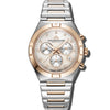 D'orsay - White Dial with Rose Gold & Silver Stainless Steel Strap