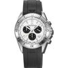 Stratos - White Dial & 316L Stainless Steel & FKM Rubber Strap