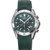 Stratos - Green Dial & 316L Stainless Steel & FKM Rubber Strap