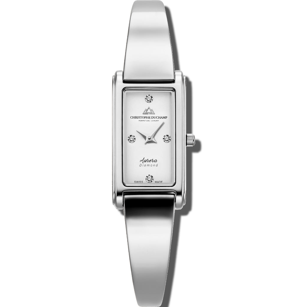 Aurora - White Dial & 316L Stainless Steel Strap
