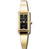 Aurora - Black Dial with Gold Stainless Steel Strap