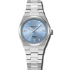 Attitude Double Diamond - Blue Dial with Silver Case and Silver Stainless Steel Strap