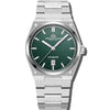 Attitude Auto - Green Dial with Silver Case and Silver Stainless Steel Strap