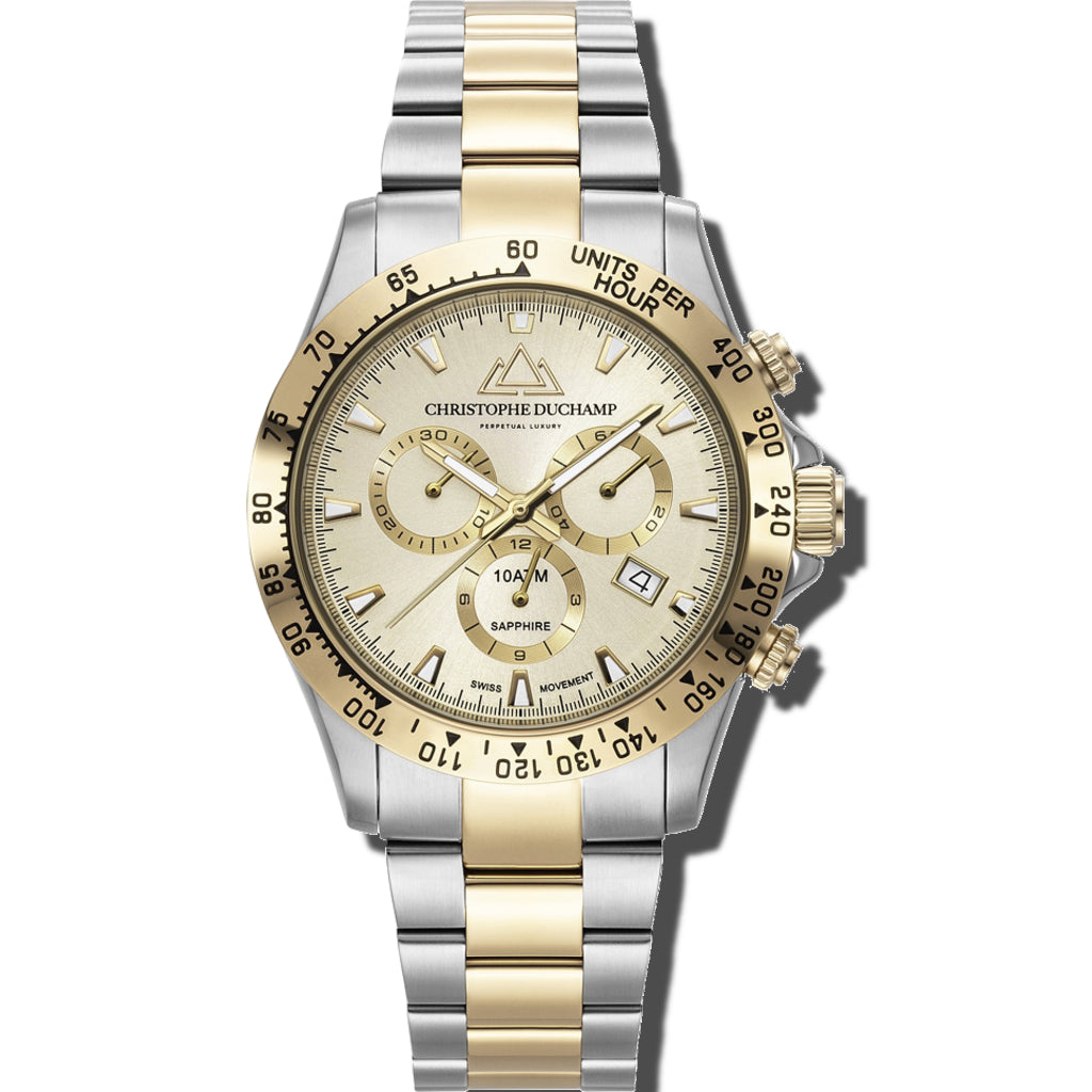Grand Mont Champagne Dial & Stainless Steel Strap