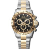 Grand Mont - Black Dial with Gold & Silver Stainless Steel Strap