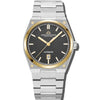 Attitude Auto - Black Dial with Silver & Gold Case and Silver Stainless Steel Strap